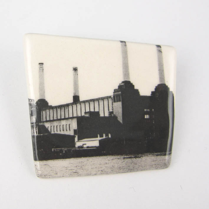 View Battersea Power Station brooch